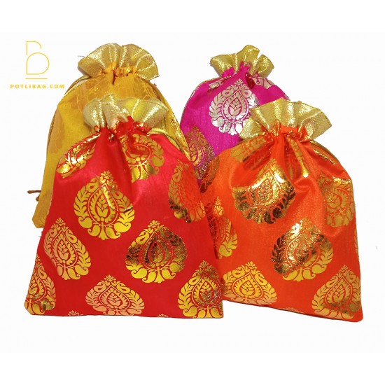  Potli Bags for Return gifts Potli Bags for Dry fruits  Favour gifts Packaging Bags Potli Pouches Wedding Return Gift Pouch - 10 Pcs Set