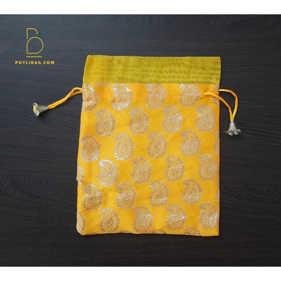 Silk Brocade Potli Bags - PB004